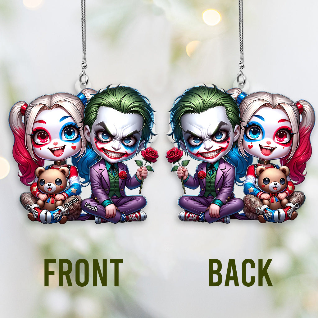 Horror Couple - Personalized Transparent Car Ornament