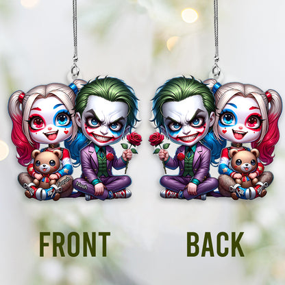 Horror Couple - Personalized Transparent Car Ornament