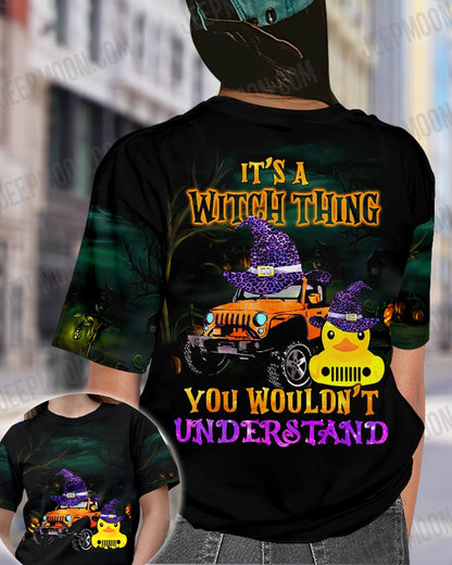 It's A Witch Thing You Wouldn't Understand Car All Over Shirt 0823