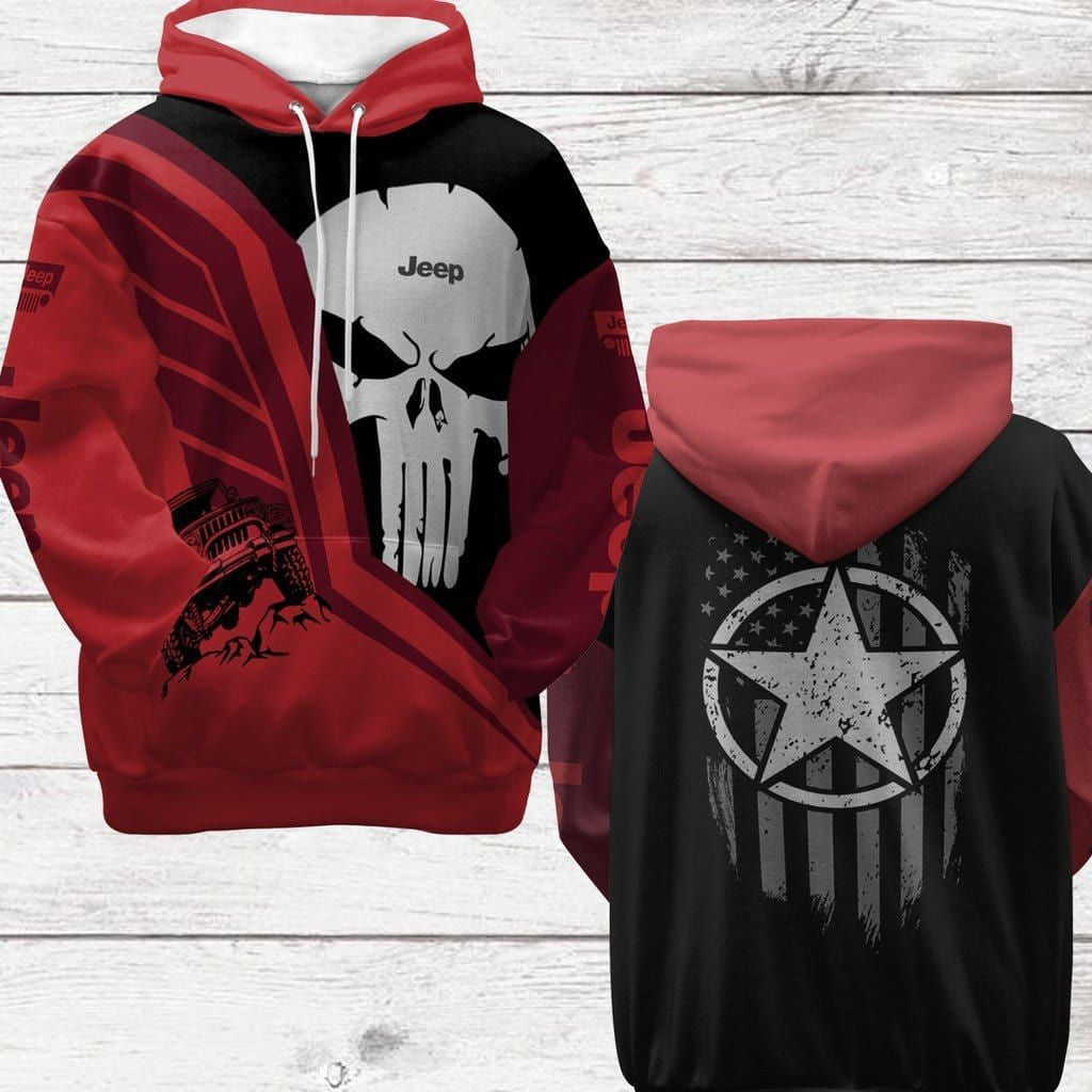 Red Skull Black Star Car All Over Shirt 0523