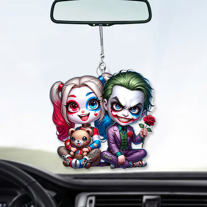 Horror Couple - Personalized Transparent Car Ornament