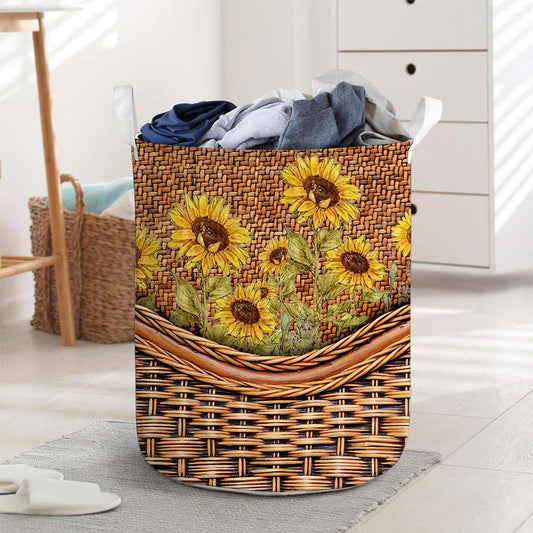 Sunflower Basket Sunflower Laundry Basket 0622