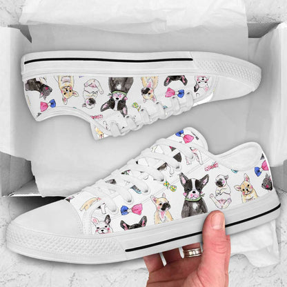 Cute French Bulldog French Bulldog Low Top Shoes 0622