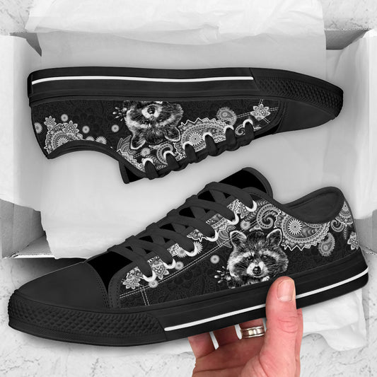 Love Raccoons Raccoon Low Top Shoes 0622