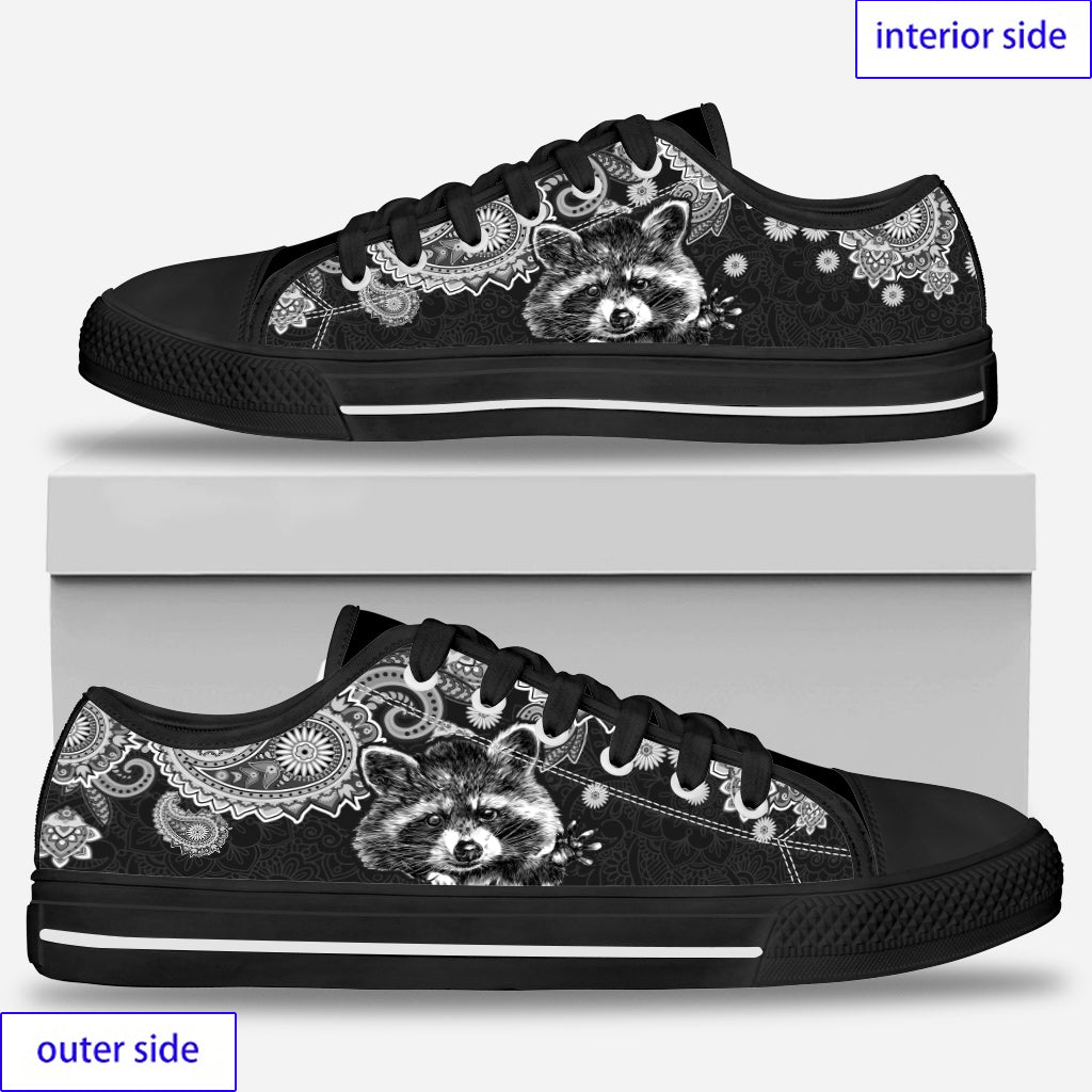 Love Raccoons Raccoon Low Top Shoes 0622