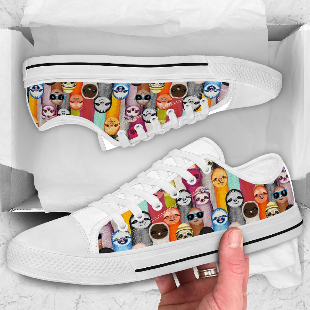 Love Sloths Sloth Low Top Shoes 0622