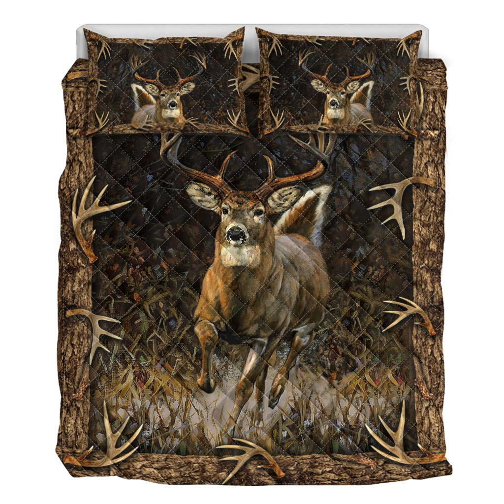 Deer Hunting Hunting Quilt Set 0622