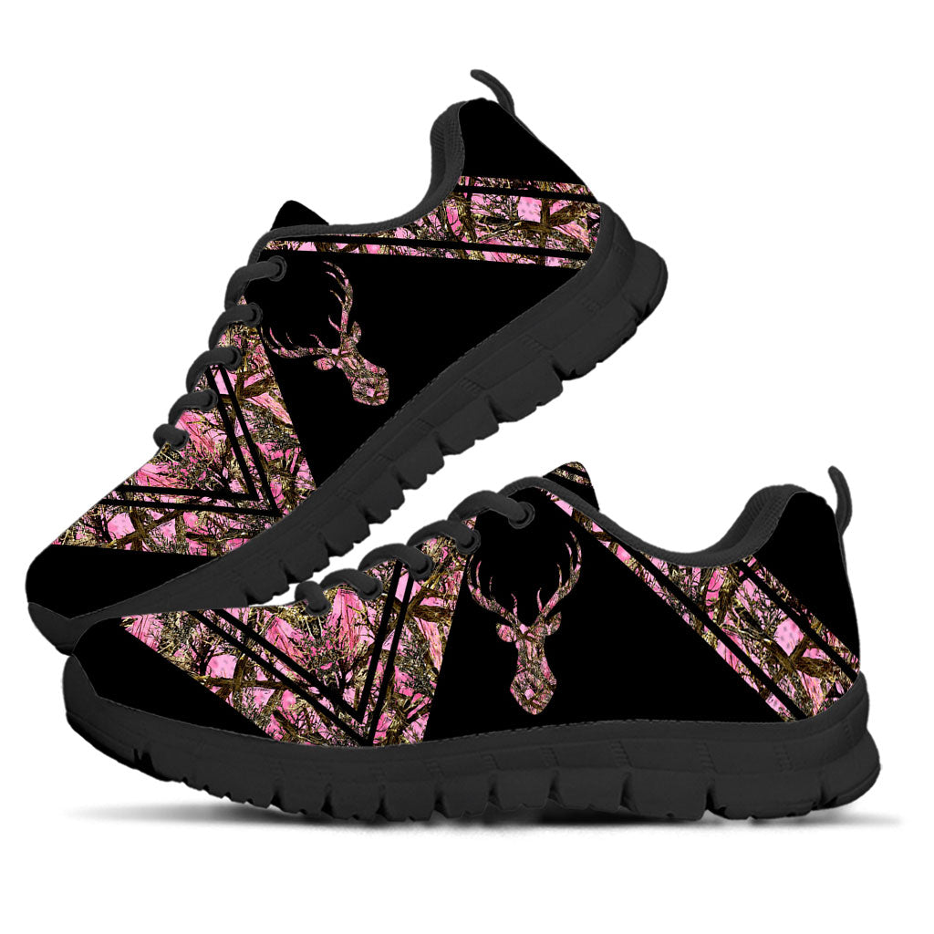 Deer Hunting Pink Camo Hunting Sneakers 0622