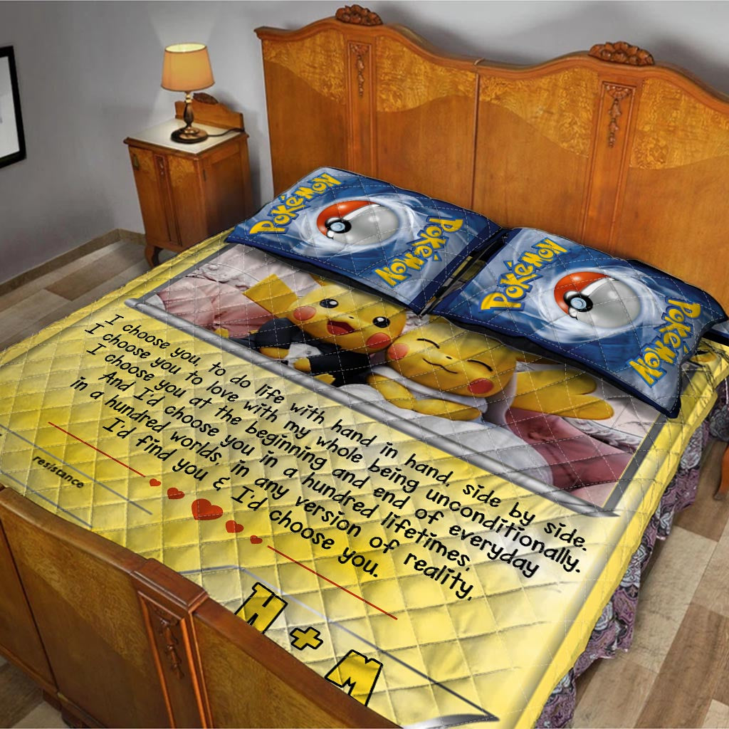 I Choose You - Personalized Monster Trainer Quilt Set