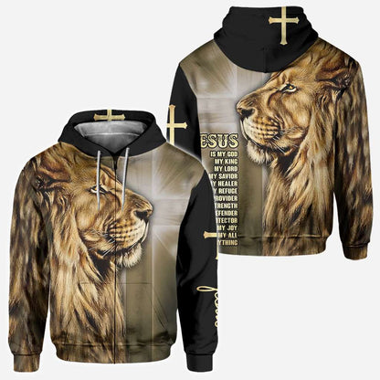 Lion Of Judah Jesus - Christian All Over T-shirt and Hoodie 0921