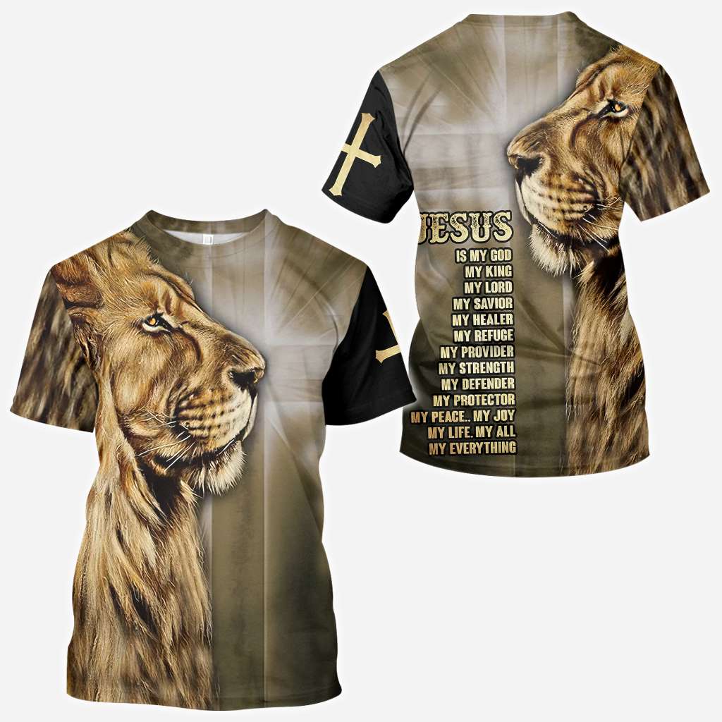 Lion Of Judah Jesus - Christian All Over T-shirt and Hoodie 0921