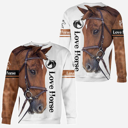 Love Brown Horse - Horse Owner Horse All Over T-shirt and Hoodie 0921