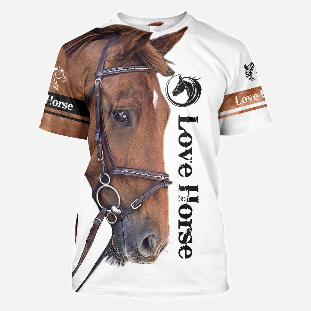 Love Brown Horse - Horse Owner Horse All Over T-shirt and Hoodie 0921