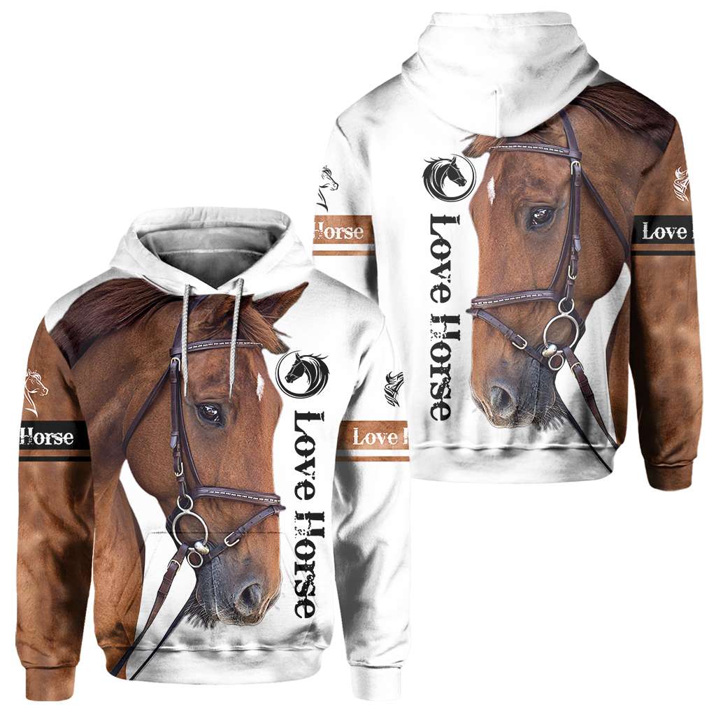 Love Brown Horse - Horse Owner Horse All Over T-shirt and Hoodie 0921