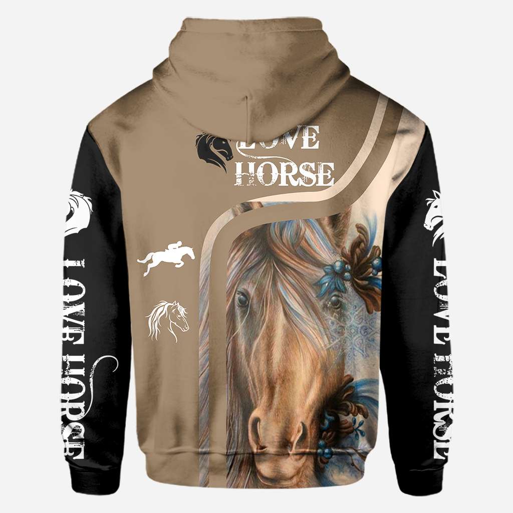 Love Horse - Horse All Over T-shirt and Hoodie 0921