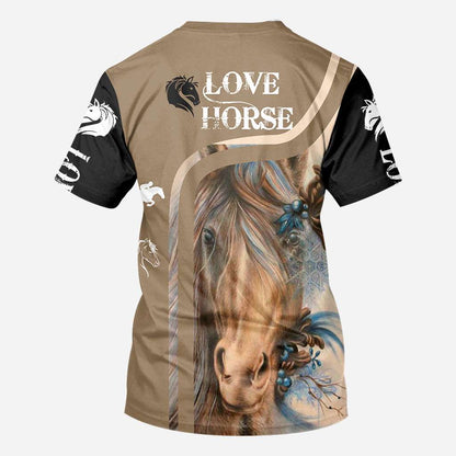 Love Horse - Horse All Over T-shirt and Hoodie 0921