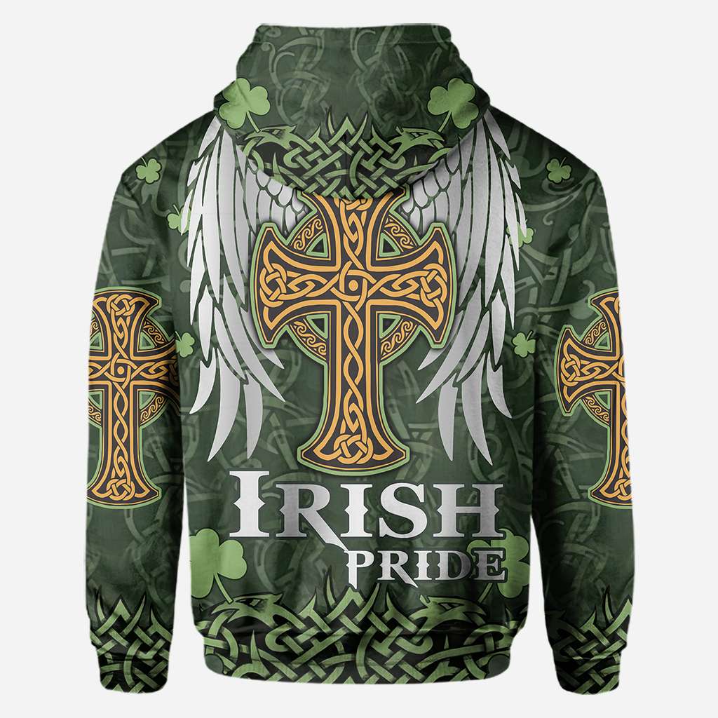 Irish Pride Celtic Knot Saint Patrick Day Parade Celtic Outfit - Irish All Over T-shirt and Hoodie 0921