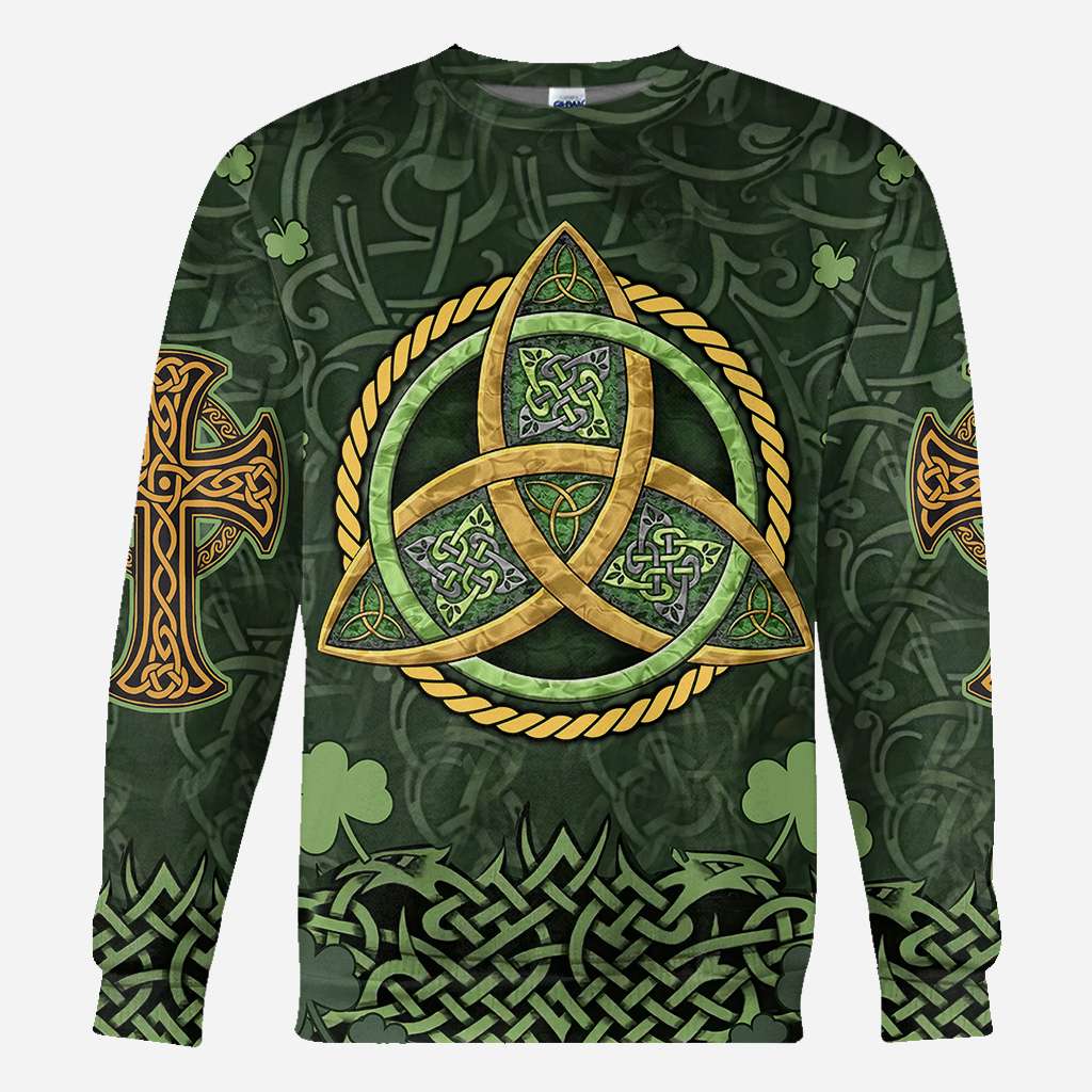 Irish Pride Celtic Knot Saint Patrick Day Parade Celtic Outfit - Irish All Over T-shirt and Hoodie 0921