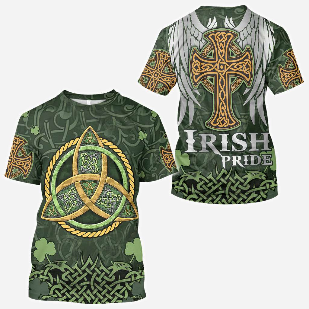 Irish Pride Celtic Knot Saint Patrick Day Parade Celtic Outfit - Irish All Over T-shirt and Hoodie 0921