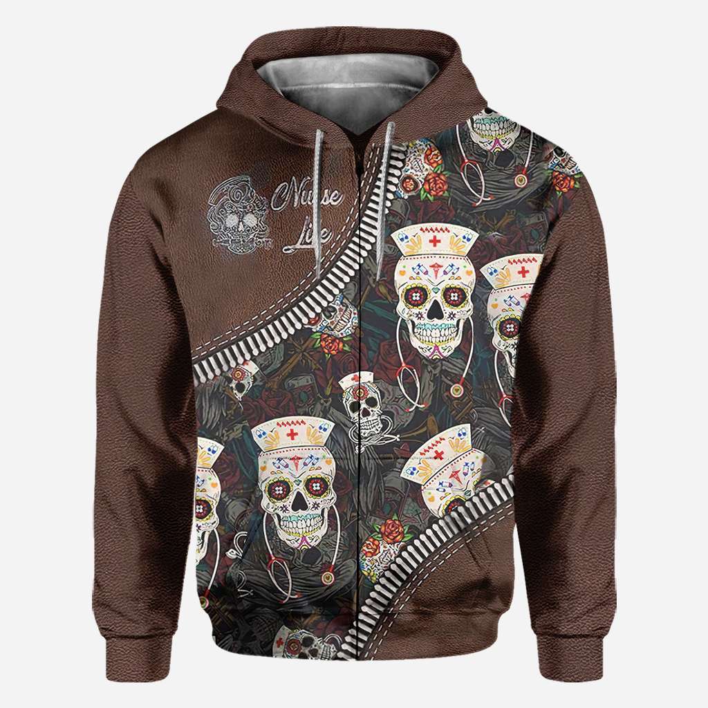 Nurse Skull - Nurse All Over T-shirt and Hoodie 0921