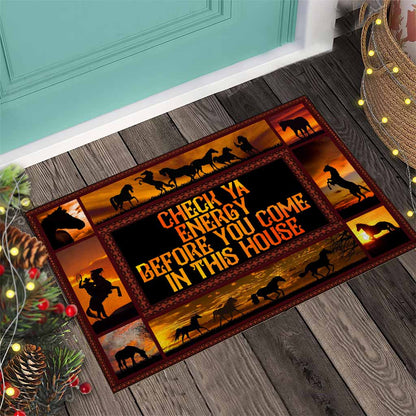 Check Ya Energy - Horse Doormat