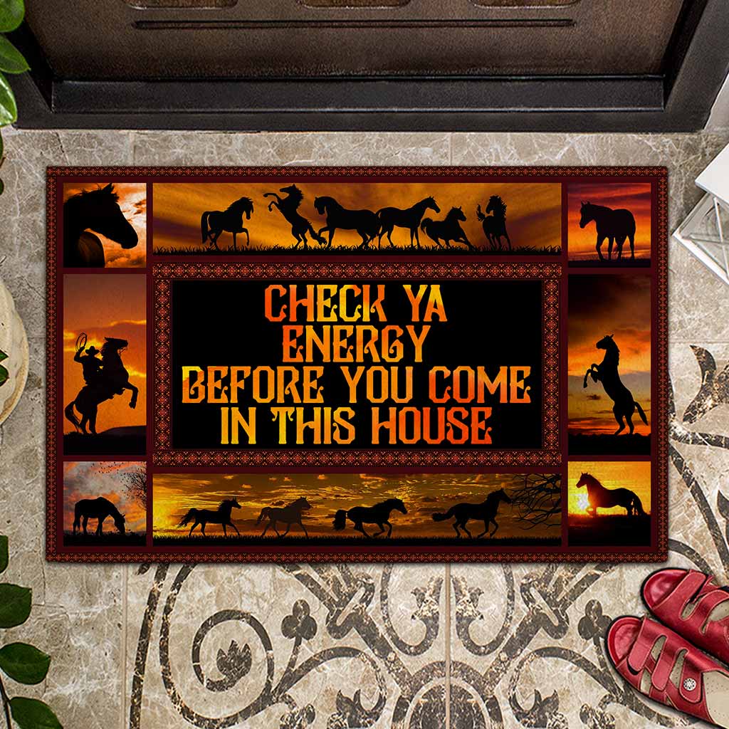 Check Ya Energy - Horse Doormat