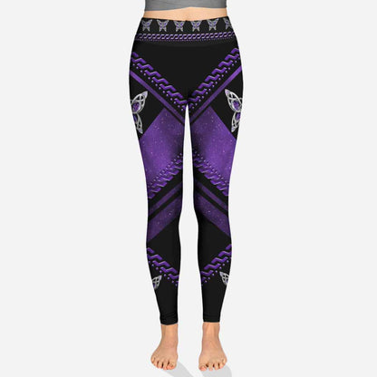 Love Butterflies Purple Galaxy - Leggings