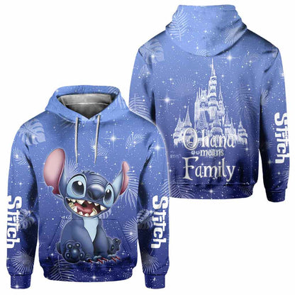 Ohana Means Family - All Over T-shirt and Hoodie 1120