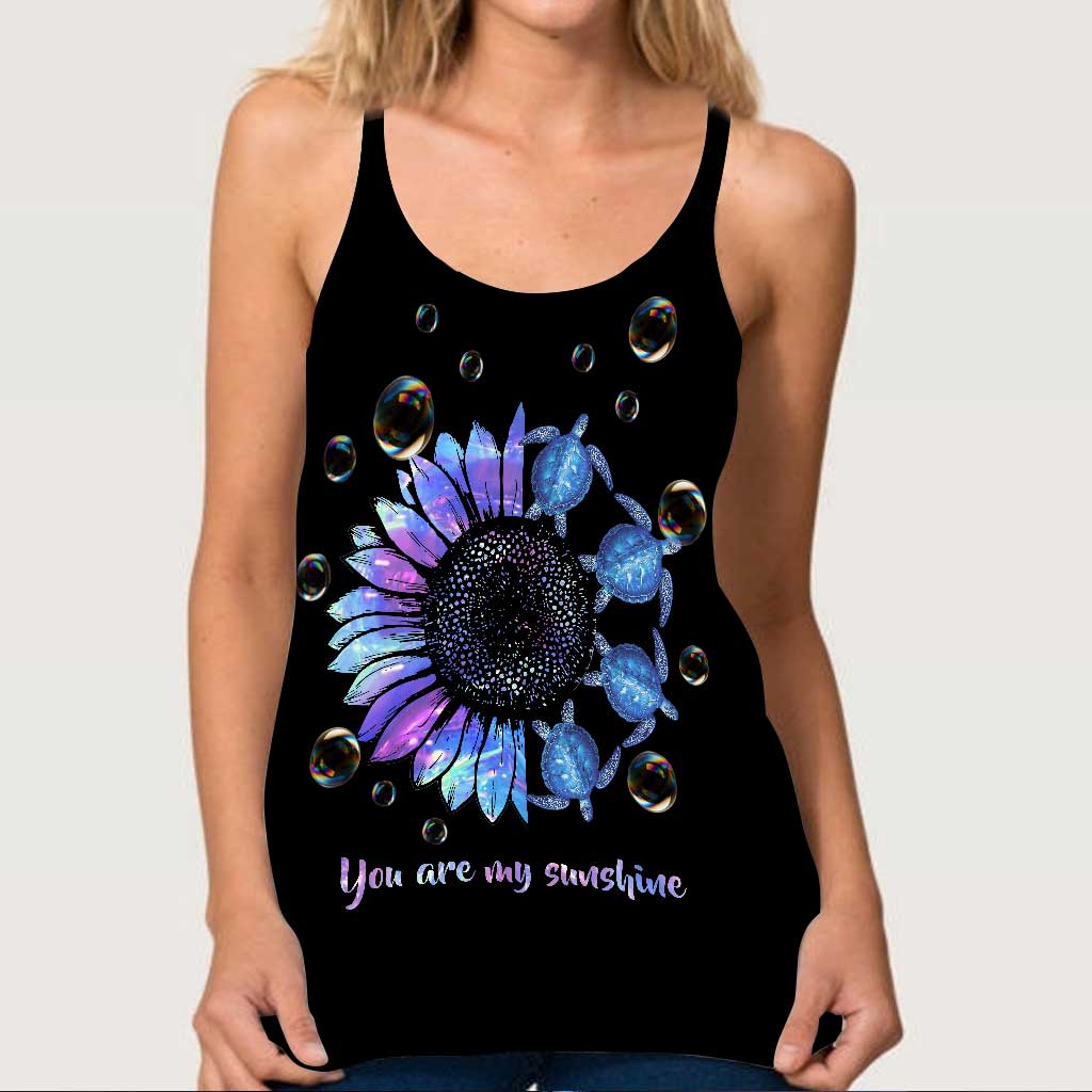 You Are My Sunshine - Turtle Cross Tank Top