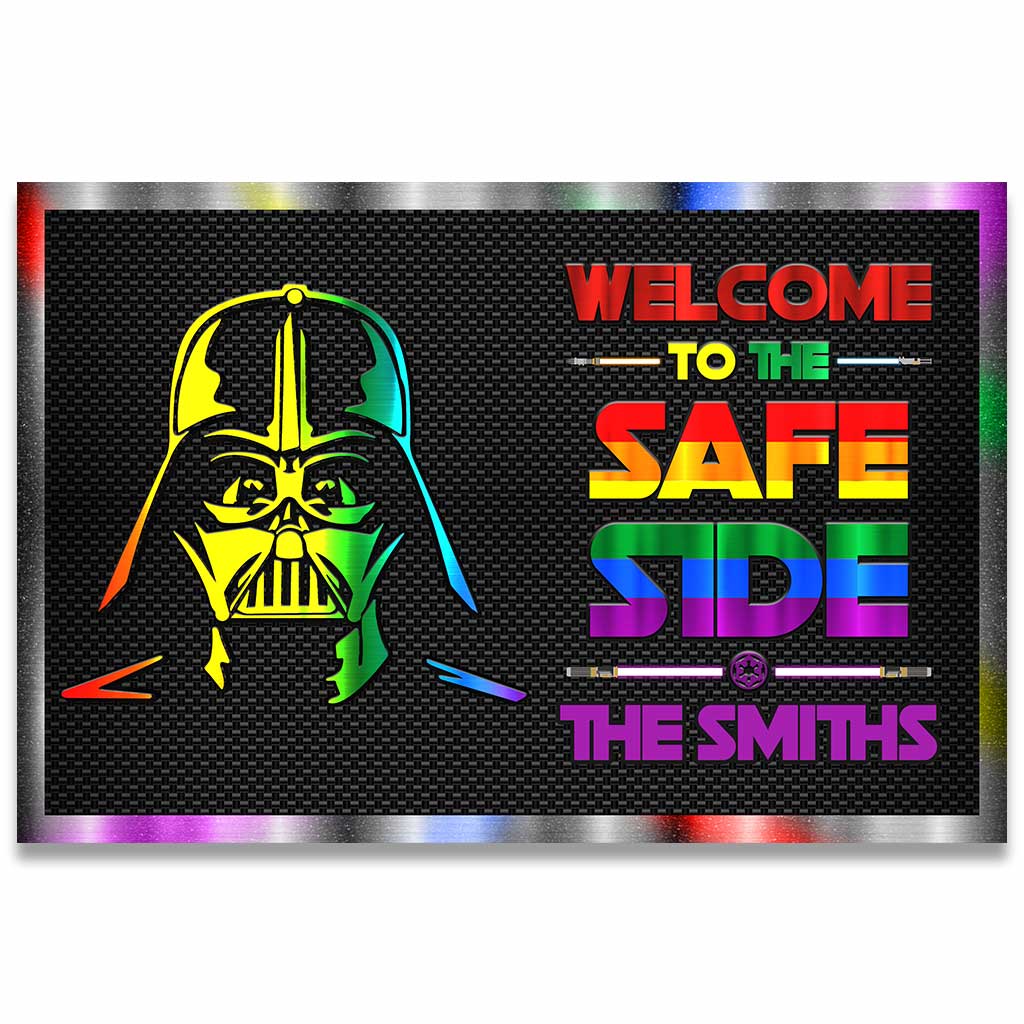 Welcome To The Safe Side - Personalized LGBT Support Doormat