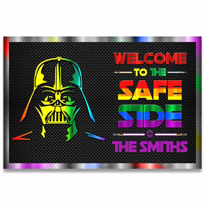 Welcome To The Safe Side - Personalized LGBT Support Doormat