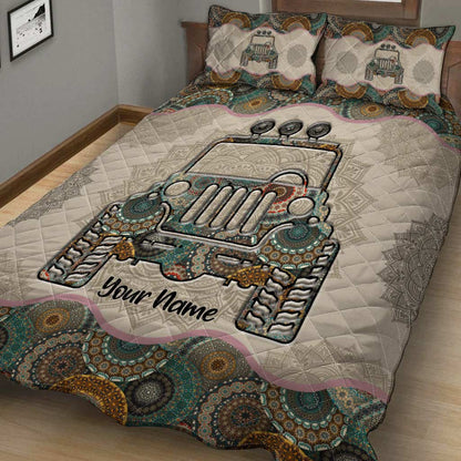 JP Mandala - Personalized Car Quilt Set