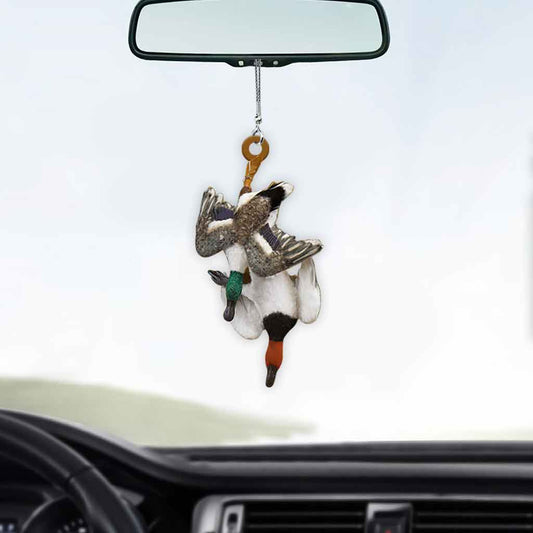 Duck Hunting - Car Ornament (Printed On Both Sides)