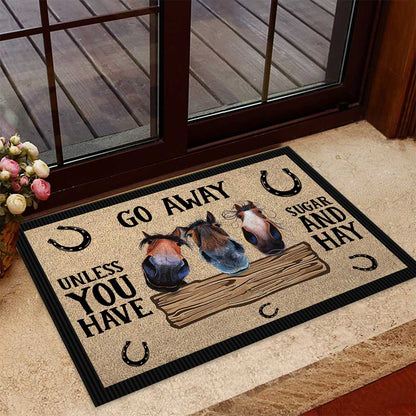 Go Away - Horse Doormat