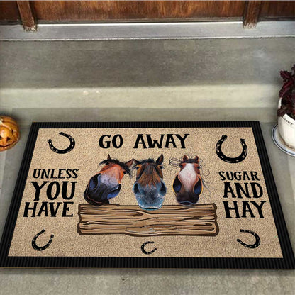 Go Away - Horse Doormat