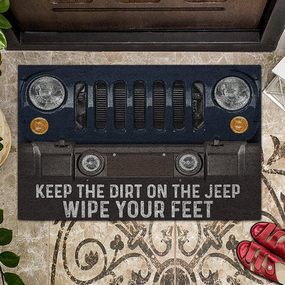 Keep The Dirt On The Jp - Personalized Car Doormat