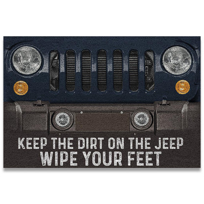 Keep The Dirt On The Jp - Personalized Car Doormat