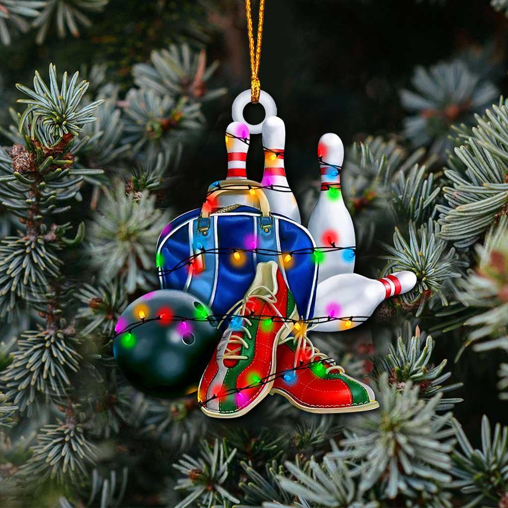 Christmas Bowling Set - Ornament (Printed On Both Sides)