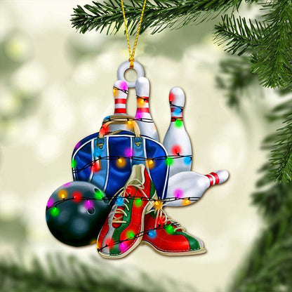 Christmas Bowling Set - Ornament (Printed On Both Sides)