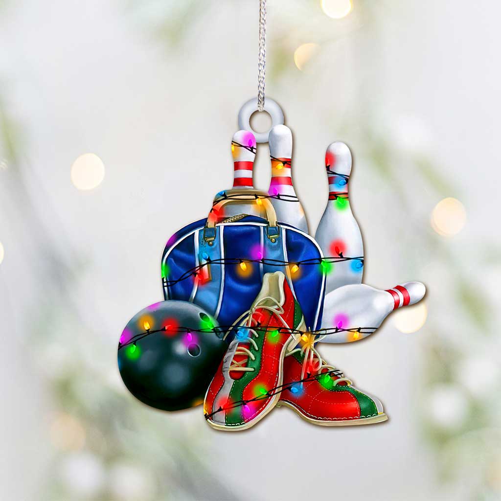 Christmas Bowling Set - Ornament (Printed On Both Sides)