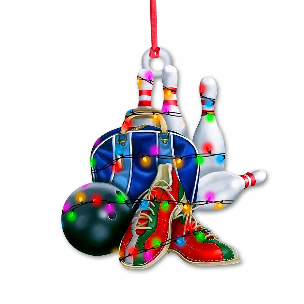 Christmas Bowling Set - Ornament (Printed On Both Sides)