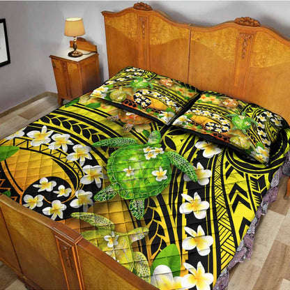 Hi Hawaii - Turtle Quilt Bed Set