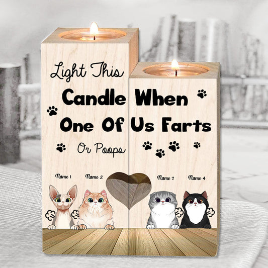 Light This Candle - Personalized Cat Candle Holder