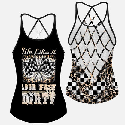 Loud Fast - Racing Cross Tank Top