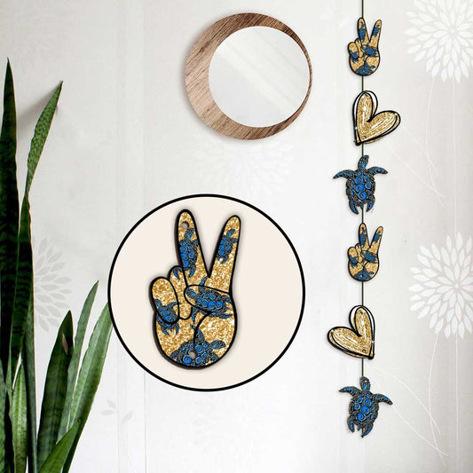 Peace Love Turtle - Turtle 6 Pieces Garland