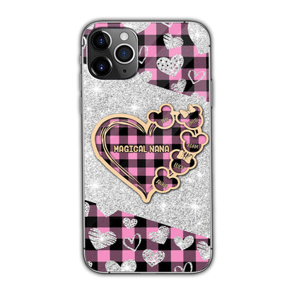 Valentine Heart Grandma - Personalized Grandma Phone Case