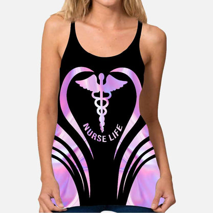 Nurse Life Cross Tank Top