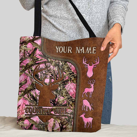 Country Girl - Hunting Personalized  Tote Bag