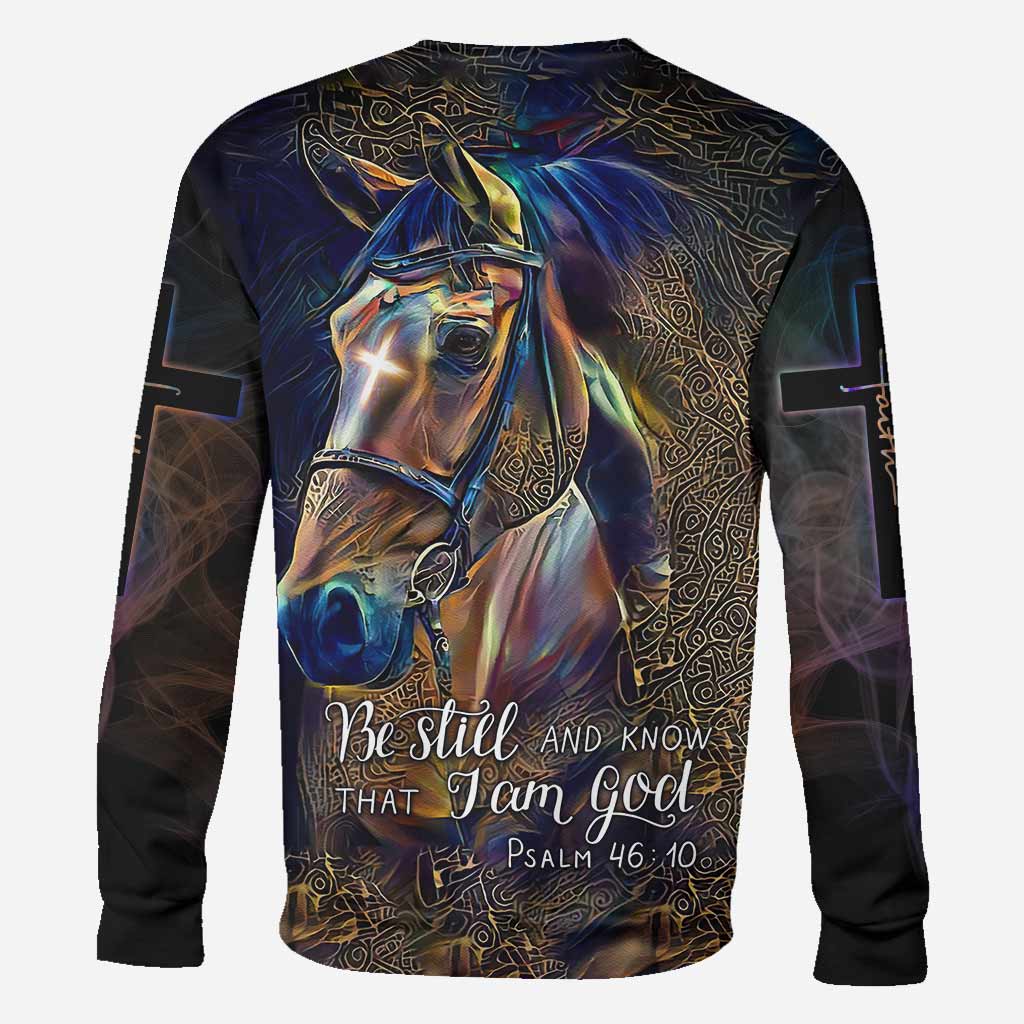 Be Still And Know That - Personalized Horse All Over T-shirt and Hoodie