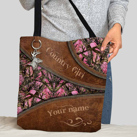 Country Girl - Hunting Personalized  Tote Bag